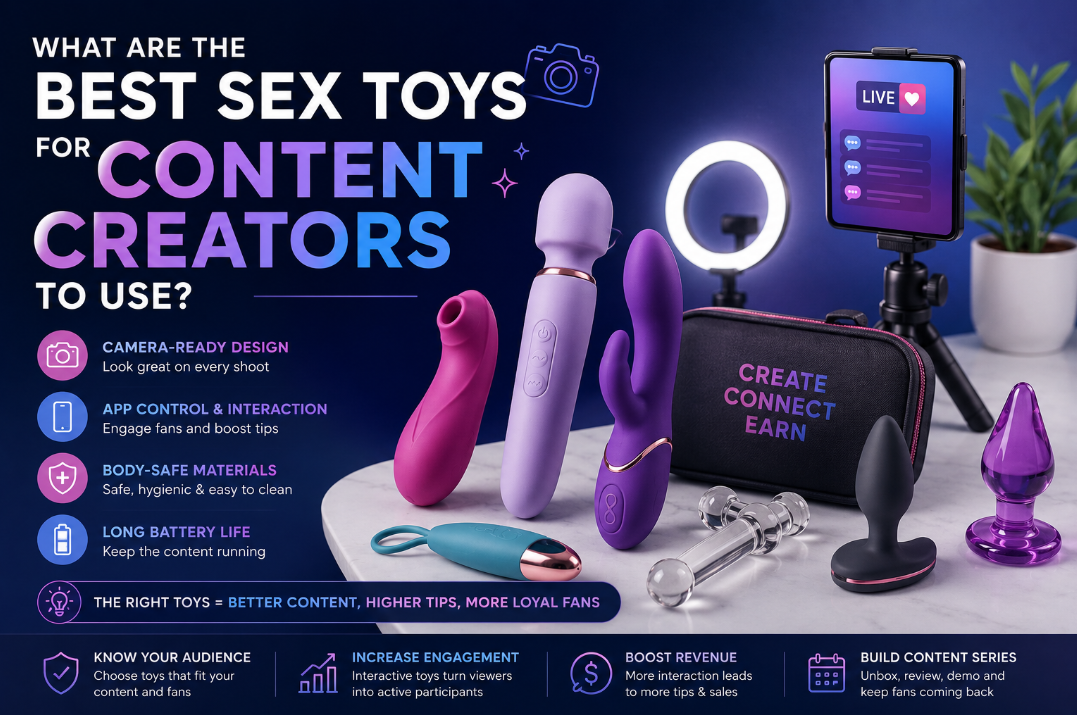 What Are The Best Sex Toys for Content Creators to Use?