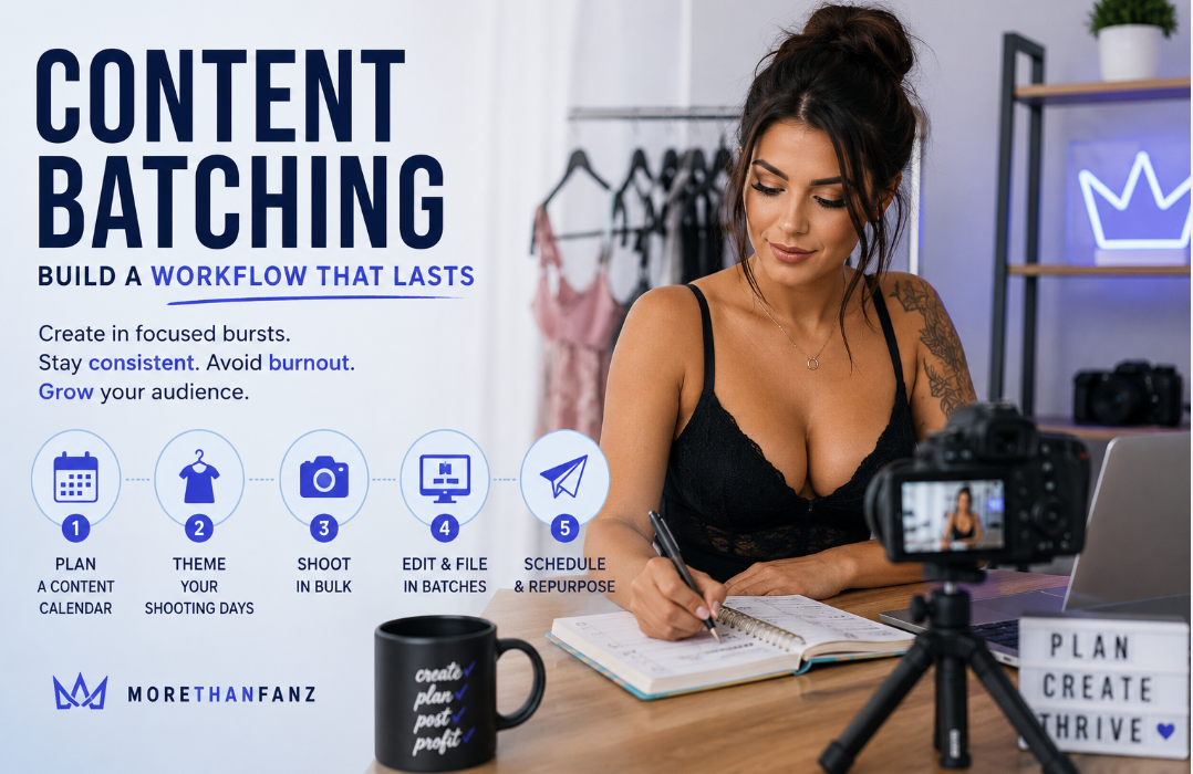 How Content Batching Builds a Workflow That Lasts | MoreThanFanz